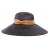 Doria 1905 - Katerina - Cappello Fedora Grafite Mou - Accessori - Cappello Artigianale Italiano