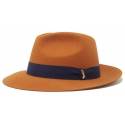 Doria 1905 - Drop - Drop Hat Pumpkin Blue - Accessories - Handmade Artisan Italian Cap