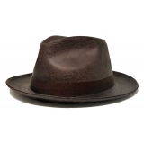 Doria 1905 - Fernando - Drop Hat Moka Cocoa - Accessories - Handmade Artisan Italian Cap