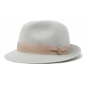 Doria 1905 - James - Trilby Hat Pearl Travertine - Accessories - Handmade Artisan Italian Cap