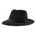 Doria 1905 - Roberto - Fedora Hat Black - Accessories - Handmade Artisan Italian Cap