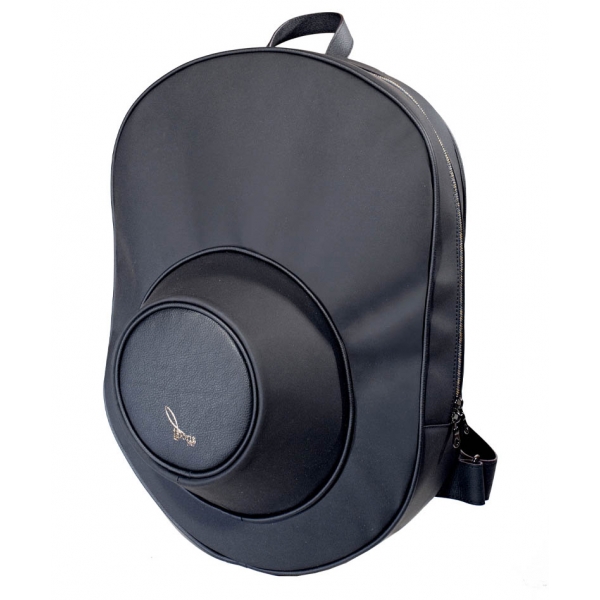 Doria 1905 - Skuba - Hat-Bag Backpack Black - Accessories - Handmade Artisan Italian Bag