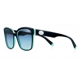 Tiffany & Co. - Square Sunglasses - Black Tiffany Blue - Return to Tiffany Collection - Tiffany & Co. Eyewear