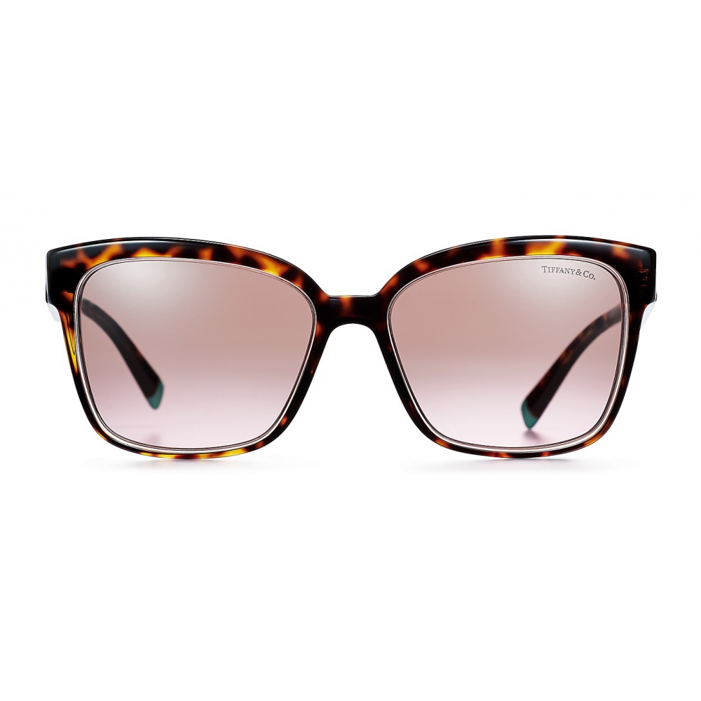 Tiffany & Co. - Square Sunglasses - Tortoise Pink Violet Brown - Return ...