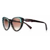 Tiffany & Co. - Cat Eye Sunglasses - Tortoise Tiffany Blue Brown - Tiffany Paper Flowers Collection - Tiffany & Co. Eyewear