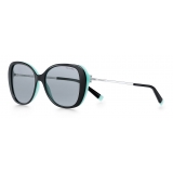 Tiffany & Co. - Butterfly Sunglasses - Black Blue Silver - Tiffany T Collection - Tiffany & Co. Eyewear