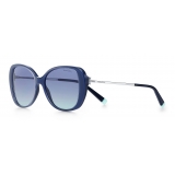 Tiffany & Co. - Butterfly Sunglasses - Dark Blue Silver Blue - Tiffany T Collection - Tiffany & Co. Eyewear