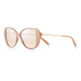 Tiffany & Co. - Butterfly Sunglasses - Beige Gold Brown Silver - Tiffany T Collection - Tiffany & Co. Eyewear