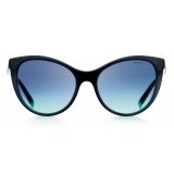 Tiffany & Co. - Butterfly Sunglasses - Black Blue Silver - Tiffany Diamond Point Collection - Tiffany & Co. Eyewear