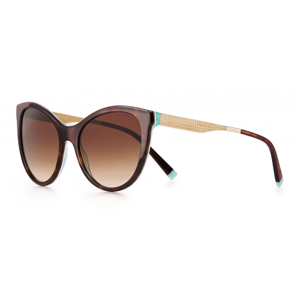 Tiffany & Co. - Butterfly Sunglasses - Tortoise Pale Gold Brown - Tiffany Diamond Point Collection - Tiffany & Co. Eyewear
