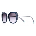 Tiffany & Co. - Square Sunglasses - Blue Silver Gray - Tiffany Infinity Collection - Tiffany & Co. Eyewear