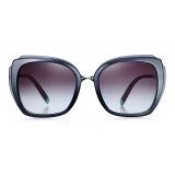 Tiffany & Co. - Square Sunglasses - Blue Silver Gray - Tiffany Infinity Collection - Tiffany & Co. Eyewear