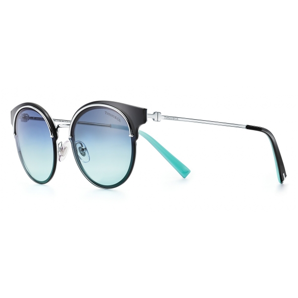 Tiffany & Co. - Round Sunglasses - Silver Blue - Tiffany T Collection - Tiffany & Co. Eyewear