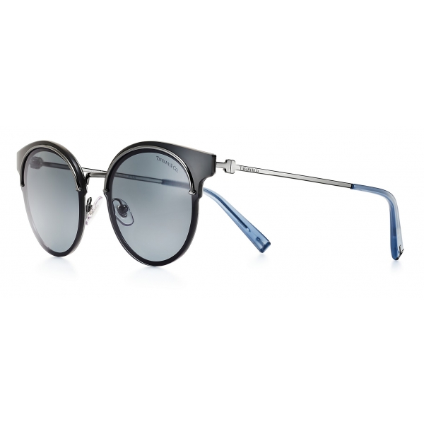 Tiffany & Co. - Round Sunglasses - Gunmetal Gray - Tiffany T Collection - Tiffany & Co. Eyewear