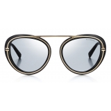 Tiffany & Co. - Pilot Sunglasses - Black Pale Gold Gray - Tiffany T Collection - Tiffany & Co. Eyewear