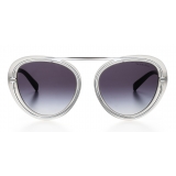 Tiffany & Co. - Occhiale da Sole Pilot - Avorio Argento Grigie - Collezione Tiffany T - Tiffany & Co. Eyewear