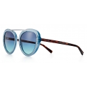 Tiffany & Co. - Occhiale da Sole Pilot - Azzurro Argento Blu - Collezione Tiffany T - Tiffany & Co. Eyewear