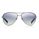 Tiffany & Co. - Pilot Sunglasses - Silver Blue - Tiffany Diamond Point Collection - Tiffany & Co. Eyewear