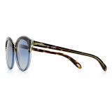 Tiffany & Co. - Round Sunglasses - Tortoise Blue Silver - Tiffany 1837™ Collection - Tiffany & Co. Eyewear