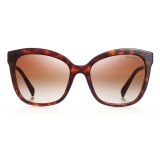 Tiffany & Co. - Square Sunglasses - Tortoise Silver Brown - Tiffany Diamond Point Collection - Tiffany & Co. Eyewear