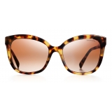 Tiffany & Co. - Square Sunglasses - Yellow Tortoise Pale Gold Brown - Tiffany Diamond Point Collection - Tiffany & Co. Eyewear