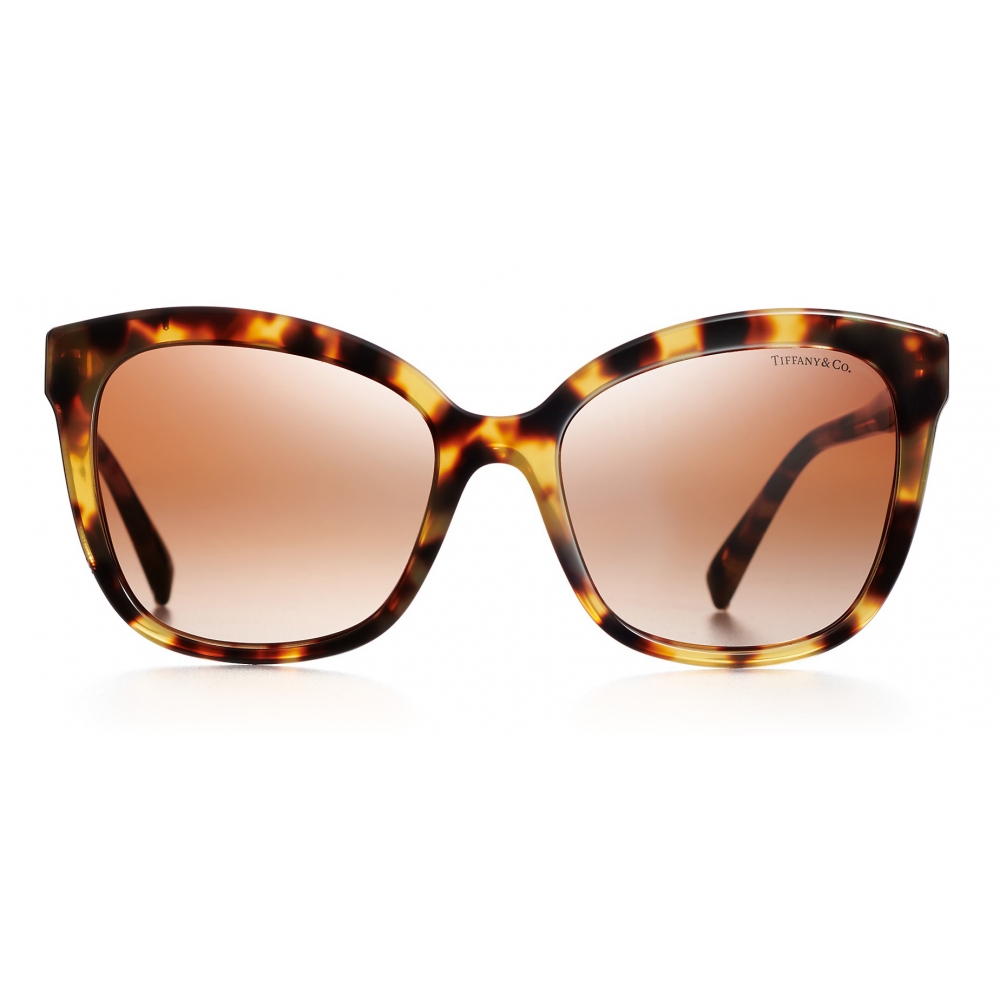 Tiffany & Co. - Square Sunglasses - Yellow Tortoise Pale Gold Brown ...