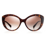 Tiffany & Co. - Cat Eye Sunglasses - Dark Tortoise Pale Gold - Tiffany Diamond Point Collection - Tiffany & Co. Eyewear