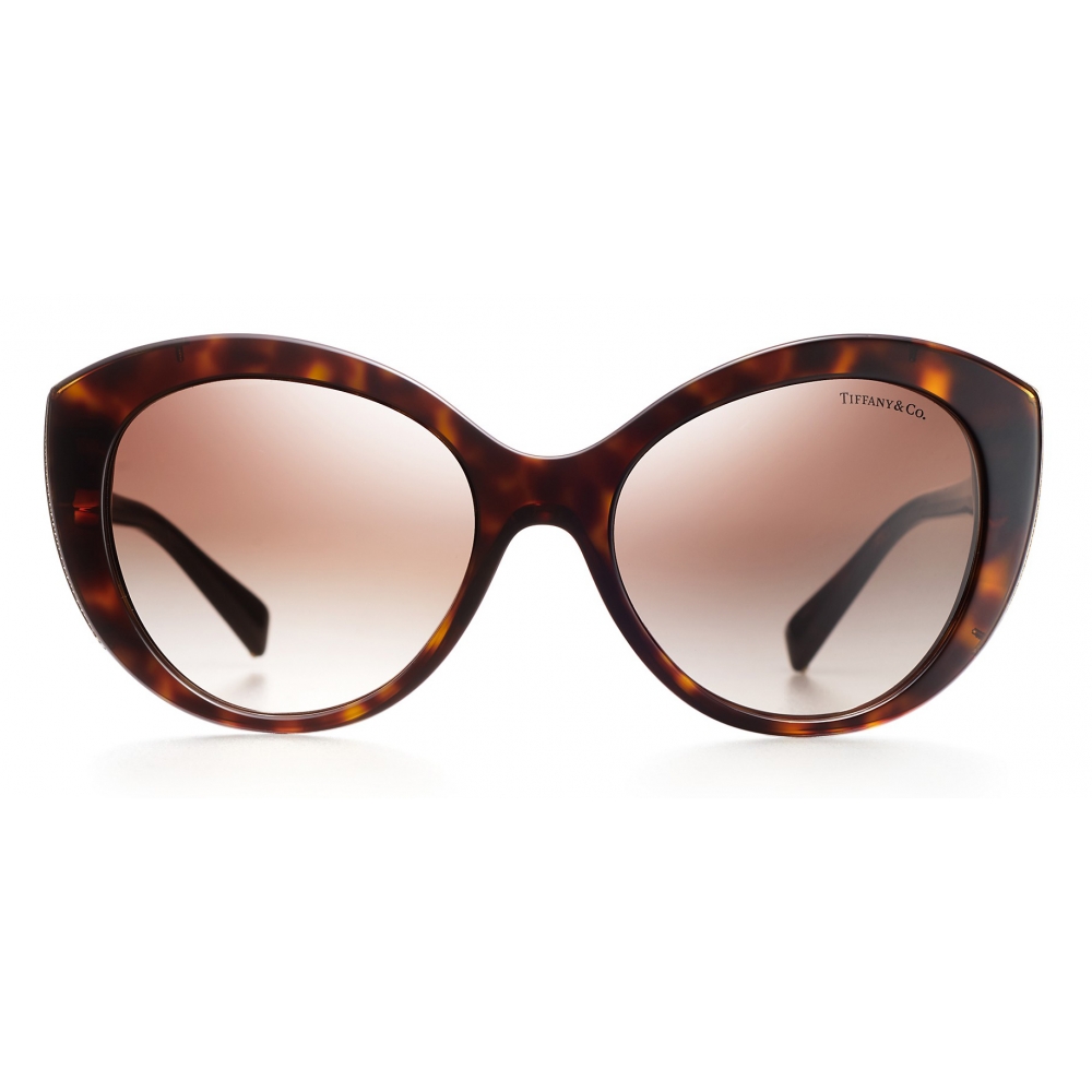 Tiffany & Co. - Cat Eye Sunglasses - Dark Tortoise Pale Gold - Tiffany ...