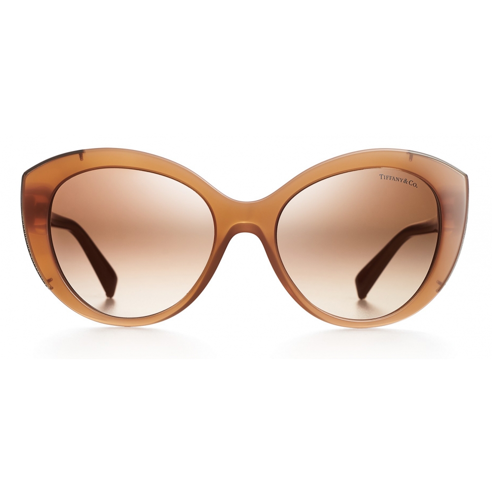 Tiffany & Co. - Cat Eye Sunglasses - Camel Pale Gold Brown - Tiffany ...