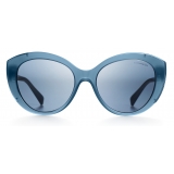 Tiffany & Co. - Cat Eye Sunglasses - Light Blue Silver - Tiffany Diamond Point Collection - Tiffany & Co. Eyewear