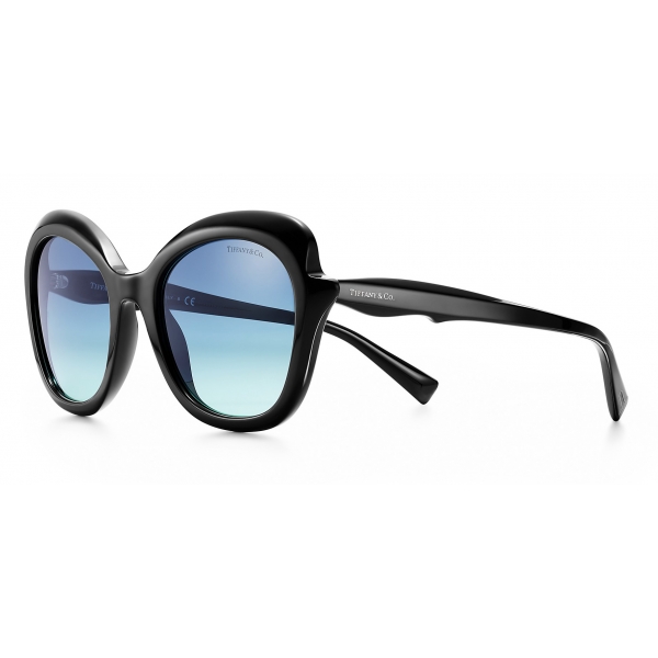 Tiffany & Co. - Rectangular Sunglasses - Black Blue - Tiffany Paper Flowers Collection - Tiffany & Co. Eyewear