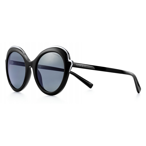 Tiffany & Co. - Cat Eye Sunglasses - Black Silver Gray - Tiffany Paper Flowers Collection - Tiffany & Co. Eyewear