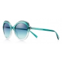 Tiffany & Co. - Occhiale da Sole Cat Eye - Blu Argento Grigio - Collezione Tiffany Paper Flowers - Tiffany & Co. Eyewear
