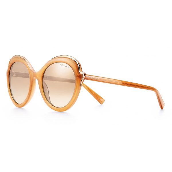 Tiffany & Co. - Cat Eye Sunglasses - Camel Gold Brown - Tiffany Paper Flowers Collection - Tiffany & Co. Eyewear