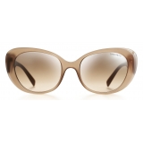 Tiffany & Co. - Color Splash Oval Sunglasses - Opal Beige Brown - Return to Tiffany Collection - Tiffany & Co. Eyewear