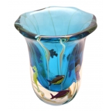 Ars Cenedese Murano - Acquamare Modern Vase - Handcrafted Venetian Vase Handmade by Venetian Glassmasters - High Quality Luxury