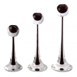 Ars Cenedese Murano - Set of Sommerso Candlesticks - Monocolor Red - Candlesticks Handmade by Venetian Glassmasters - Luxury