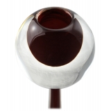 Ars Cenedese Murano - Sommerso Candlestick - Monocolor Red - Candlesticks Handmade by Venetian Glassmasters - Luxury