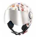 Divo Diva - Gambling Shiny White - Special Edition - Osbe Italy - Motorcycle Helmet - High Quality - Made in Italy