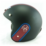 Osbe Italy - Garage Italia - Black Matt / Bordeaux - Special Edition - Motorcycle Helmet - High Quality - Made in Italy