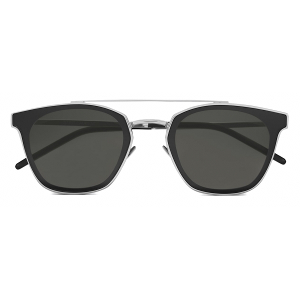 Yves Saint Laurent - Round Metal SL 28 Sunglasses - Silver - Sunglasses - Saint Laurent Eyewear