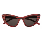 Yves Saint Laurent - New Wave SL 213 Lily Sunglasses with Triangular Frame - Tiger Red Legion - Saint Laurent Eyewear