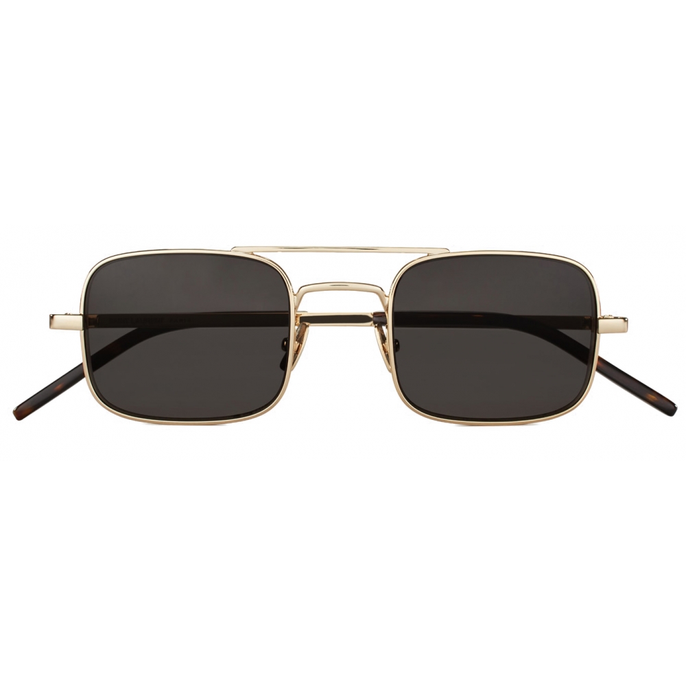 Yves Saint Laurent - Rectangular SL 331 Sunglasses - Gold Black - Saint ...