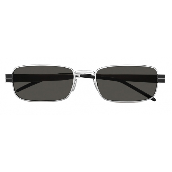 Yves Saint Laurent - Occhiali da Sole Monogramme SL M49 Rettangolari - Nero Argento - Saint Laurent Eyewear