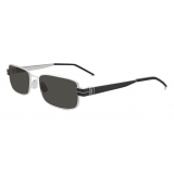 Yves Saint Laurent - Monogramme Rectangular SL M49 Sunglasses - Black Silver - Saint Laurent Eyewear