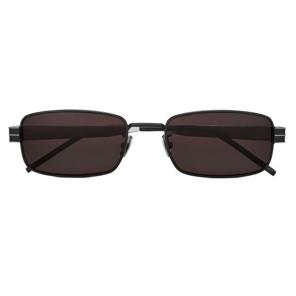 Yves Saint Laurent - Monogramme Rectangular SL M49 Sunglasses - Black Brown - Saint Laurent Eyewear