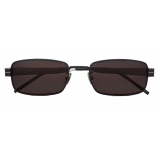 Yves Saint Laurent - Monogramme Rectangular SL M49 Sunglasses - Black Brown - Saint Laurent Eyewear