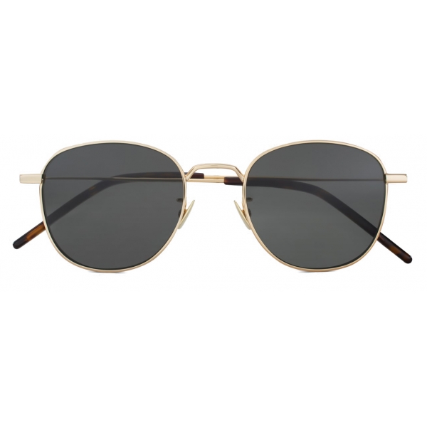 Yves Saint Laurent - New Wave SL 299 Sunglasses Round - Gold Black ...