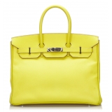 Hermès Vintage - Epsom Birkin 35 Bag - Gialla - Borsa in Pelle e Vitello - Alta Qualità Luxury