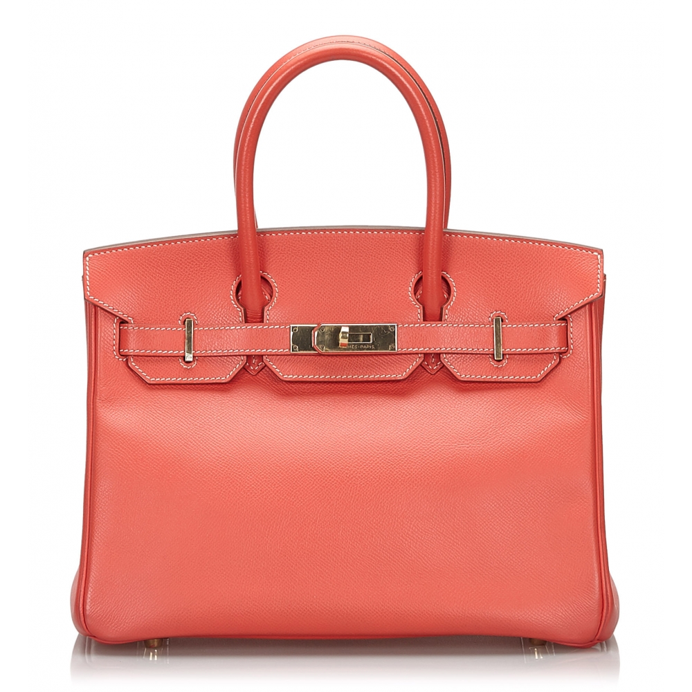 Valentino Coral Orange Leather Rose Flap Shoulder Bag Valentino